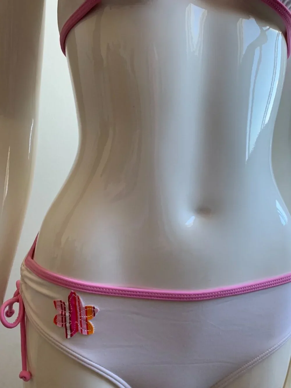 Billabong Girls Kids swim white & pink bikini billi girls